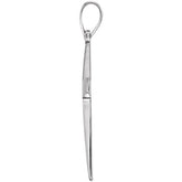 14K White Cross Pendant